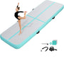 KIKILIVE Air Track Matte 4 m, aufblasbare Gymnastikmatte mit Pumpe aus 0,9 mm PVC-Plane
