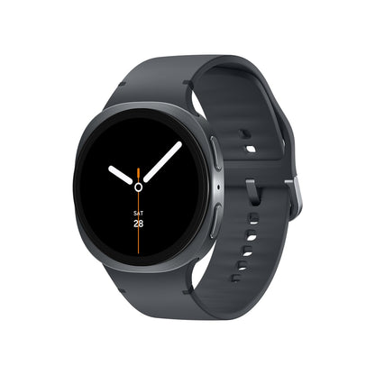 Samsung Galaxy Watch8 Smartwatch 40 mm Bluetooth Graphite Sport Band, besonders flaches Gehäuse