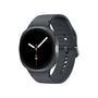 Samsung Galaxy Watch8 Smartwatch 40 mm Bluetooth Graphite Sport Band, besonders flaches Gehäuse