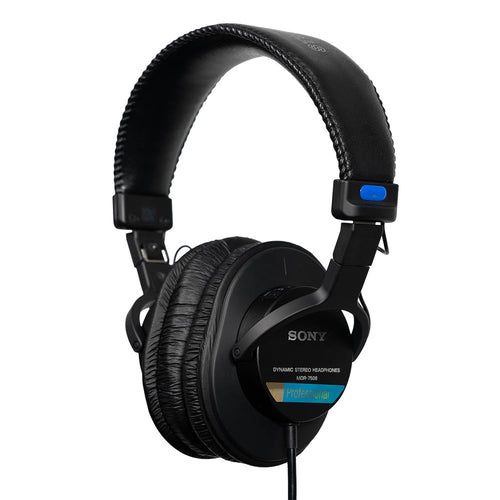 Sony MDR-7506 Studio-Monitor-Kopfhörer – Geschlossen, Schwarz. Zur präzisen Audioüberwachung im Studio und Tontechnik.