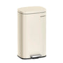 SONGMICS LTB03A02 Tret-Küchenmülleimer 30 Liter Sandbeige. Rechteckiger 30-Liter-Abfalleimer in Sandbeige. Per Tretmechanismus für Küchenabfälle.