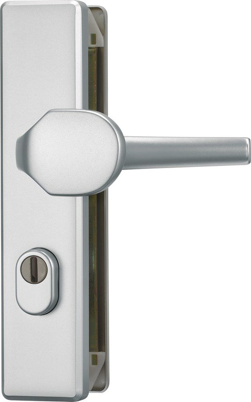 ABUS KLZS714 F1 Tür-Schutzbeschlag – Zylinderschutz eckig Aluminium. Schützt den Profilzylinder vor Diebstahlversuchen.