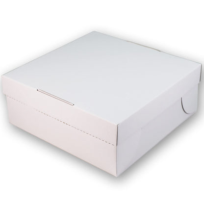 Europack24 Tortenkartons 32x32x12 cm, 50 Stück, 2-teilig aus Pappe