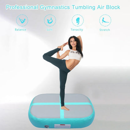 PPXIA AirBlock aufblasbarer Gymnastikblock mit Pumpe – 100x60x20cm