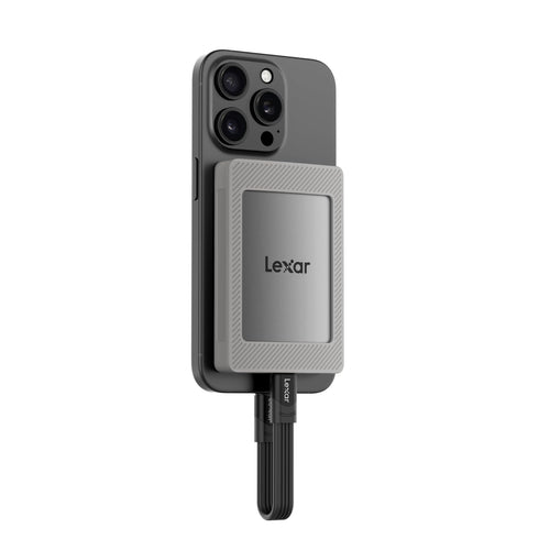 Lexar ES4 Portable SSD Externe SSD 1TB mit Magnetsatz. Kompakte SSD für schnelle Datenübertragung und Datensicherung.