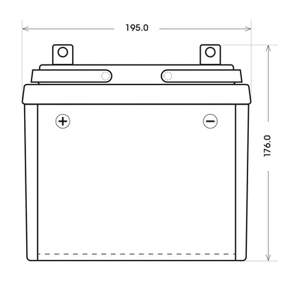 BIG U1 Garden Power Rasentraktor Batterie - 12V 30Ah