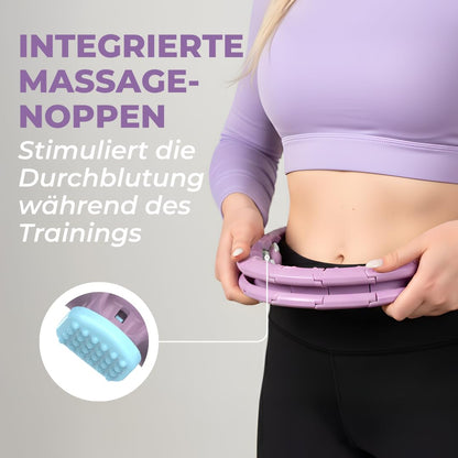 Swiss Activa+ S2 Smart Hula Hoop XXL mit Gewichtskugel bis 165 cm