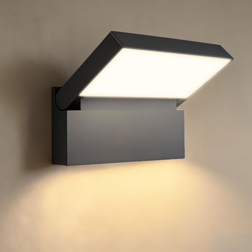 EBION LED Aussenwandleuchte 18W, 90° schwenkbar, IP54, anthrazit – Gehäuse aus Aluminium