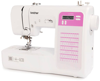 Brother CX70PES Computer Nähmaschine mit 70 Stichen - Weiss. Weißes Modell für präzise Textilnähte, nutzt 70 Stichprogramme.