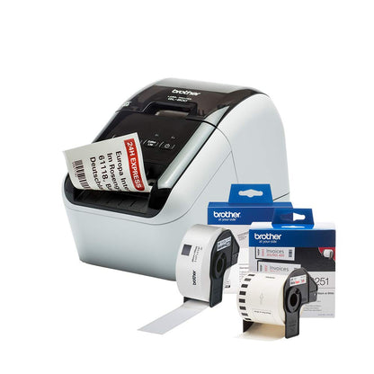 Brother QL-800 Thermo-Etikettendrucker – Rot-Schwarz-Druck