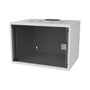 ARLI 19 Zoll Netzwerkschrank 7HE Wandgehäuse - Glastür. Wandmontierbarer Schrank mit transparenter Tür. Zur sicheren Unterbringung und Organisation von 19-Zoll-Netzwerktechnik.