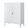 SONGMICS OMC013G01 Aktenschrank aus Stahl abschliessbar – Mattgrau. Rechteckiger mattgrauer Stahlschrank zum sicheren Ordnen von Dokumenten.