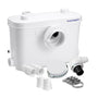 Aquamatix Hebeanlage 400W Sanitäre Abwasserpumpe 3 Einlässe, 6.5m. Kompaktes weißes Gerät zur Abwasserentsorgung bis 6,5m Förderhöhe.