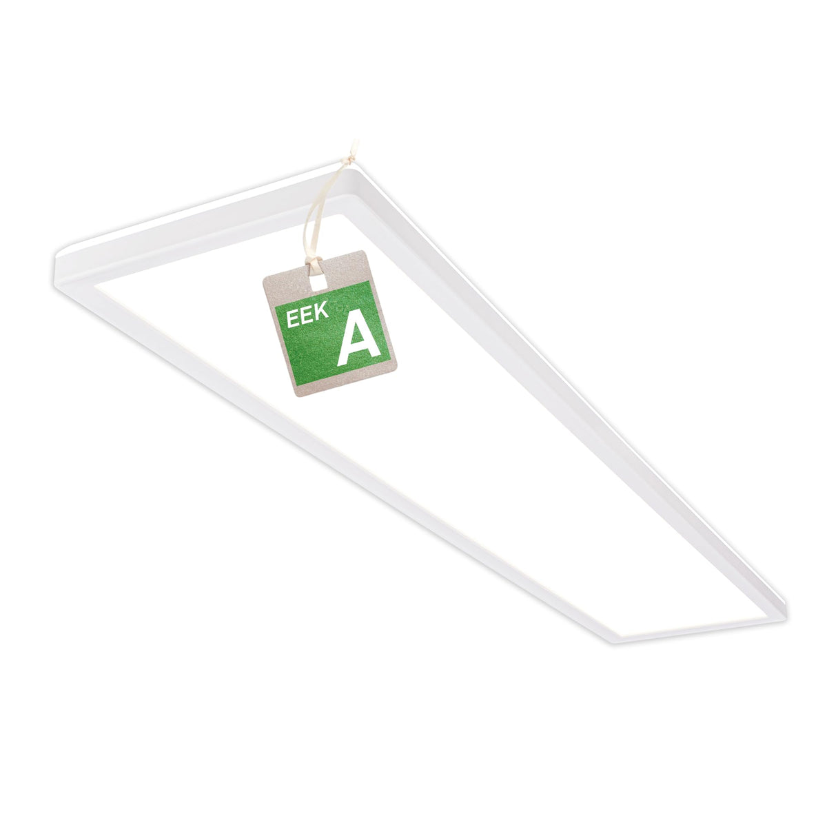 BRILONER LED Deckenleuchte Panel flach – 98cm Weiss. Rechteckiges, weisses LED-Panel für gleichmässige Raumausleuchtung.