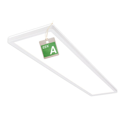 BRILONER LED Deckenleuchte Panel flach – 98cm Weiss. Rechteckiges, weisses LED-Panel für gleichmässige Raumausleuchtung.