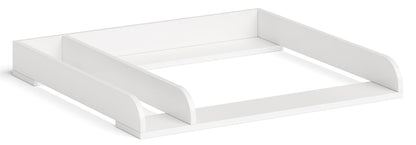 Bellabino Oti Wickelaufsatz für Malm, Hemnes & Nordli, weiss – lackierte Spanplatte mit Trennfach