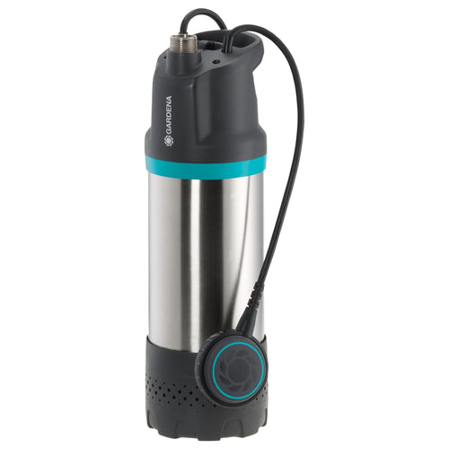 Gardena Tauch-Druckpumpe 5900/4 - Inox für Haus & Garten. Zylindrisch, fördert Wasser aus Zisternen/Brunnen unter Druck.
