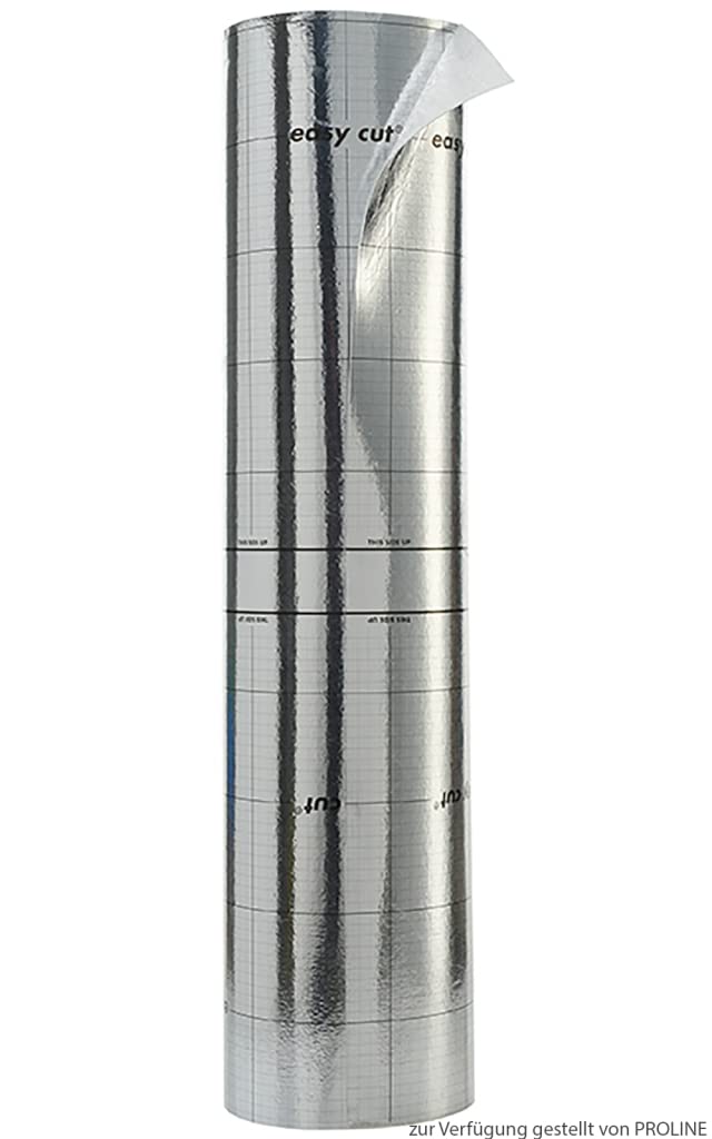 Proline Probase Eps 1,6 Aqua-Stop Unterlagsbahn - 25 m². Graue Bahn. Feuchtigkeitssperre für Fliesenverlegung.