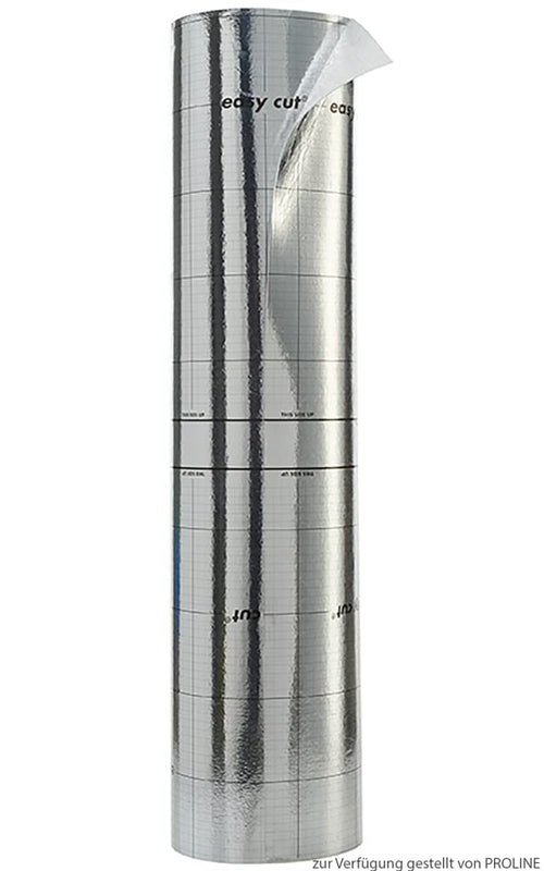 Proline Probase Eps 1,6 Aqua-Stop Unterlagsbahn - 25 m². Graue Bahn. Feuchtigkeitssperre für Fliesenverlegung.