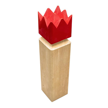 Carromco Wikingerschach Original Kubb Set aus Gummibaumholz