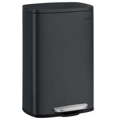 SONGMICS Mülleimer Küche 50L Treteimer Schwarz LTB050B02. Ein schwarzer 50L Treteimer für die hygienische Abfallentsorgung in der Küche.