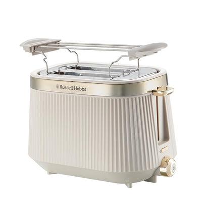 Russell Hobbs Brontë Stone 2-Scheiben-Toaster - 26761-56: Steinfarbener 2-Schlitz-Toaster zum Toasten von Brotscheiben.