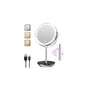Auxmir Kosmetikspiegel mit Beleuchtung, 30X/1X, höhenverstellbar, doppelseitig mit Standfuss