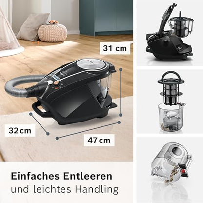 Bosch ProSilence Serie 8 BGS7MS64 Bodenstaubsauger Schwarz