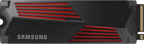 Samsung 990 PRO NVMe M.2 SSD PCIe 4.0 - 1 TB mit Heatsink. Schwarzes M.2-Modul mit Kühlkörper für schnellen PCIe 4.0 Datenspeicher.