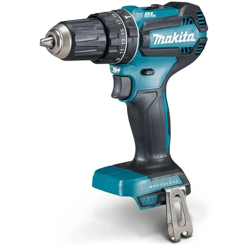 Makita DHP485Z Akku-Schlagbohrschrauber 18V - Ohne Akku/Ladegerät. Blauer Bohrschrauber zum Bohren, Schlagbohren und Schrauben.