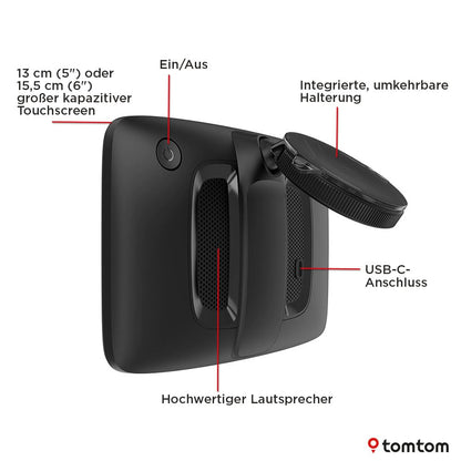 TomTom GO Classic Lite Pkw-Navi 6 Zoll, TomTom Traffic, Europa-Karten
