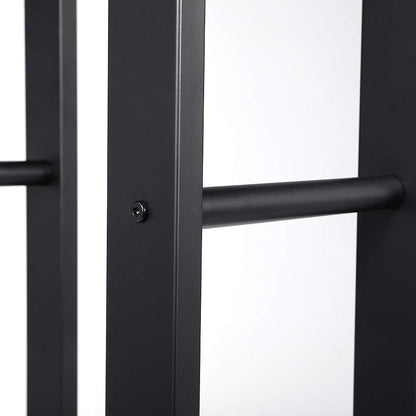 Loywe Kaminholzregal Metall - Schwarz 100x25x150cm (LW1087)