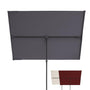 Doppler Active Balkonblende Black Edition 170 x 130 cm Anthrazit – rechteckiger Sonnenschirm, schwarzes Stahlgestell
