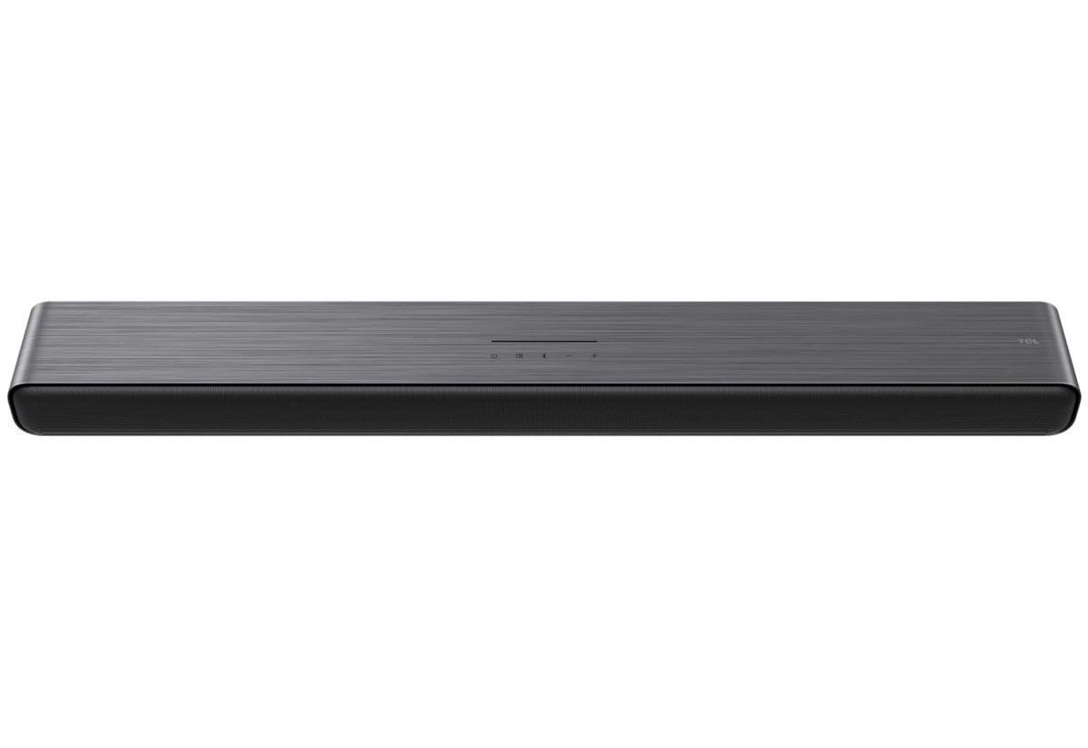 TCL S45HE Soundbar 2.0 Kanal – Dolby Atmos Bluetooth. Längliche, schwarze Soundbar für TV-Klang mit 2.0 Kanal Dolby Atmos.