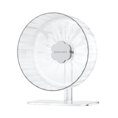 BUCATSTATE Hamsterrad 26 cm – leises Acryl-Laufrad, transparent