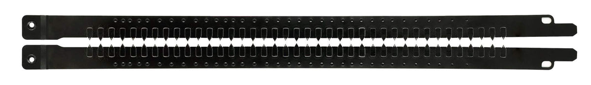 Dewalt DT2976 2-tlg. Alligator Spezialsägeblatt für Ziegel. Zwei lange, graue Hartmetallsägeblätter zum Trennen von Mauerwerk.
