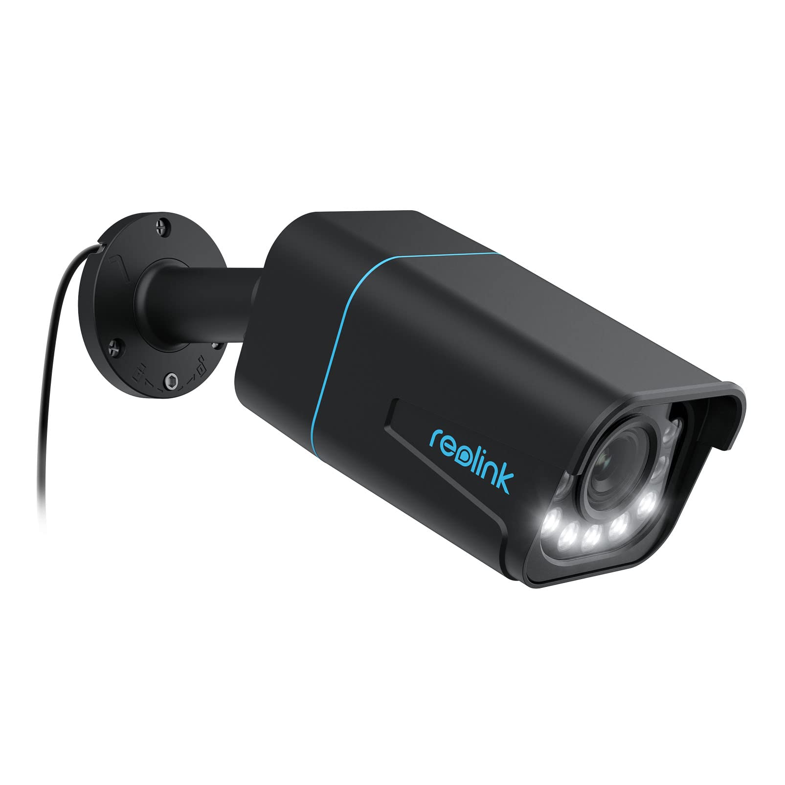 Reolink RLC-811A 4K PoE Überwachungskamera 5X Zoom Outdoor Schwarz. Ermöglicht detailreiche Außenüberwachung via PoE-Kabel.