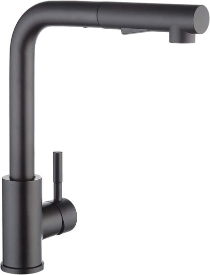 CECIPA X203B Küchenarmatur - Hochdruck Ausziehbar Schwarz. Armatur zur Wasserversorgung und Reinigung in der Küche.