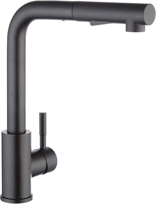 CECIPA X203B Küchenarmatur - Hochdruck Ausziehbar Schwarz. Armatur zur Wasserversorgung und Reinigung in der Küche.