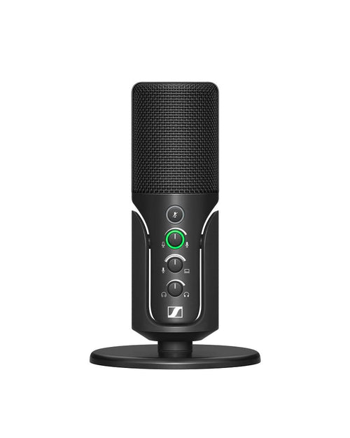 Sennheiser Profile USB-Mikrofon mit Kondensatorkapsel und Tischfuss, schwarzes Metallgehäuse