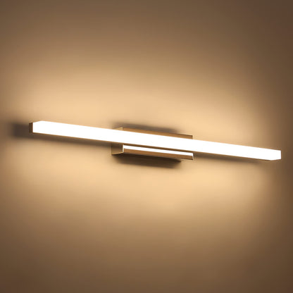 Klighten LED Spiegelleuchte Bad 14 W, 60 cm, IP44, warmweiss 3000 K – Wandleuchte aus Edelstahl mit Acrylschirm