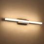 Klighten LED Spiegelleuchte Bad 14 W, 60 cm, IP44, warmweiss 3000 K – Wandleuchte aus Edelstahl mit Acrylschirm