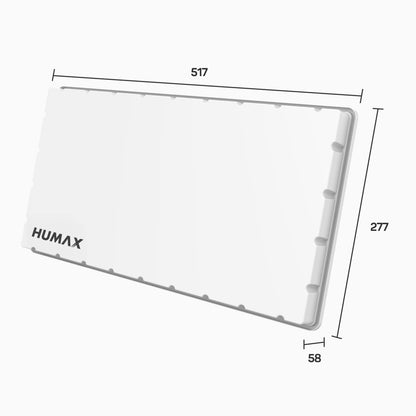 HUMAX Flat H39D2 SAT Flachantenne für 2 Teilnehmer Weiss