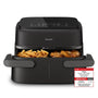 Philips Airfryer 1000 Series Flexible Basket - 7.1L Schwarz NA154/00. Kompakte, schwarze Heißluftfritteuse zum Garen von Speisen mit Heißluft.