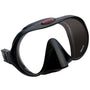 Hollis M1 Tauchermaske und Taucherbrille für das Tauchen - Schwarz. Schwarze Einscheiben-Silikonmaske zum Tauchen.