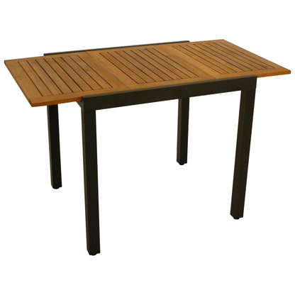 DEGAMO Gartentisch Vicenza aus Akazienholz, ausziehbar 80/120x70 cm
