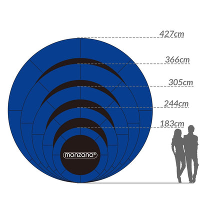 Monzana Trampolin Randabdeckung Ø 427 cm Federabdeckung 30 cm