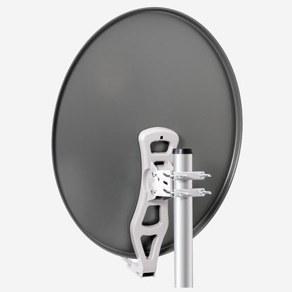 Fuba DAL 804 A Sat-Komplettset - 4 Teilnehmer, Anthrazit 80cm