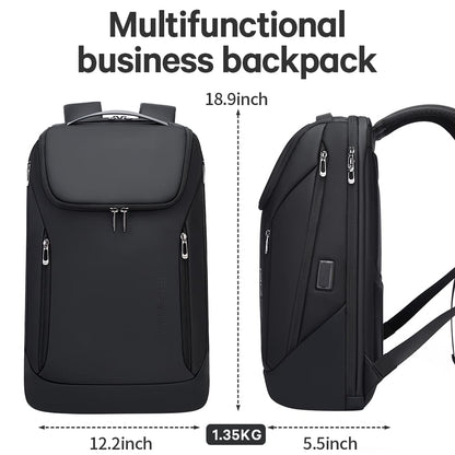 BANGE Business-Rucksack wasserdicht, 15,6-Zoll-Laptopfach, schwarz