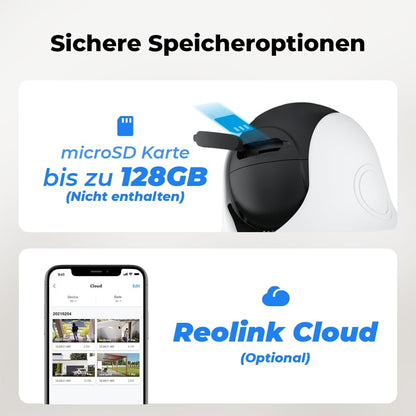 Reolink Argus PT Lite 2K WLAN Überwachungskamera mit Solarpanel